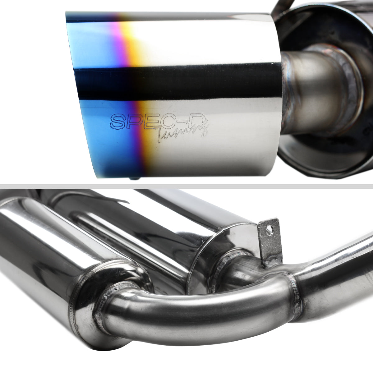 2003-2009 Nissan 350Z Coupe/Convertible T-304 Stainless Steel N1 Style Dual Catback Exhaust System w/ Burnt Tips