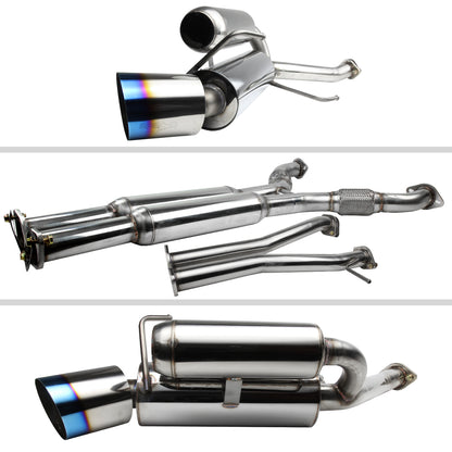 2003-2009 Nissan 350Z Coupe/Convertible T-304 Stainless Steel N1 Style Dual Catback Exhaust System w/ Burnt Tips