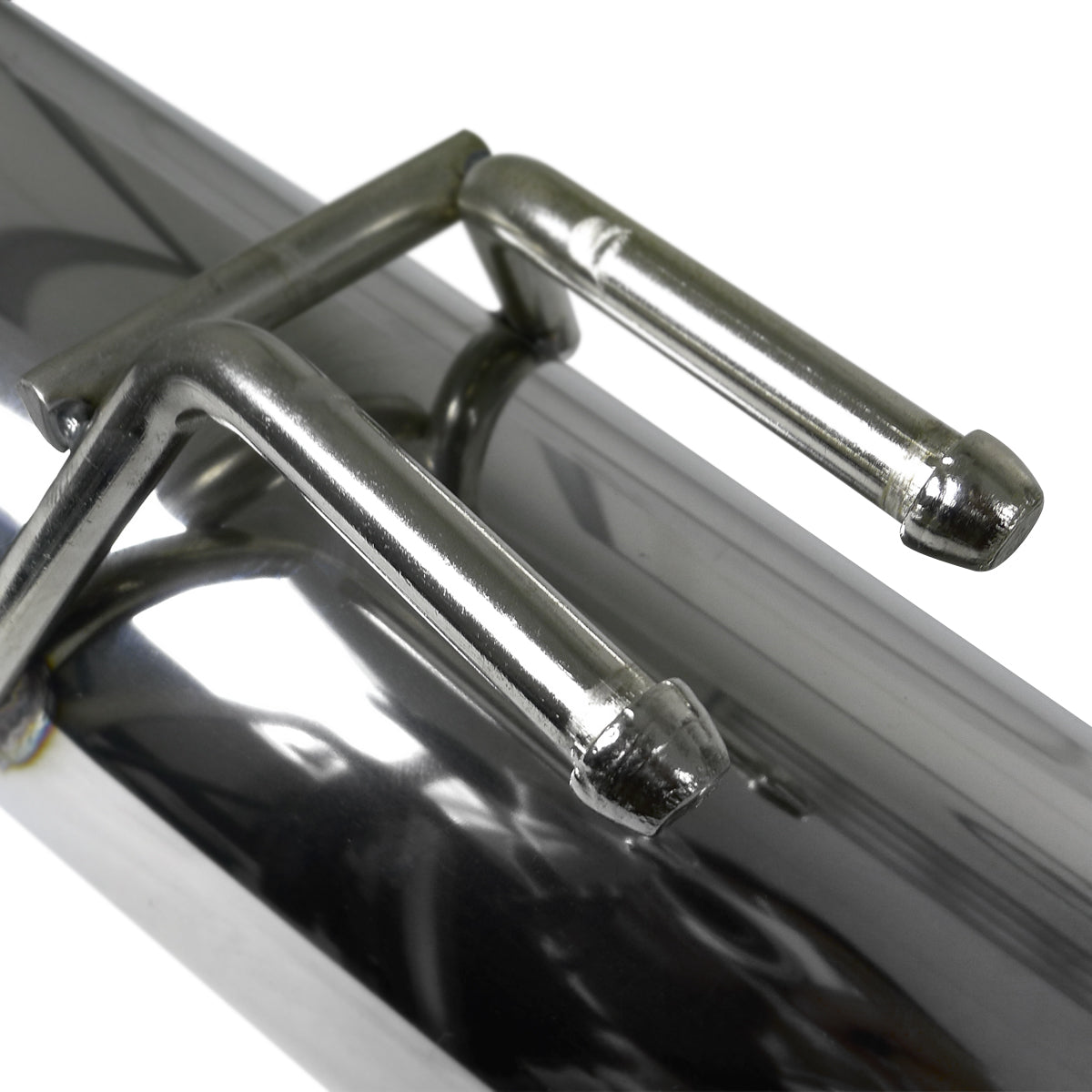 2008-2015 Mitsubishi Lancer EVO X/EVO 10 T-304 Stainless Steel N1 Style Dual Catback Exhaust System w/ Burnt Tips
