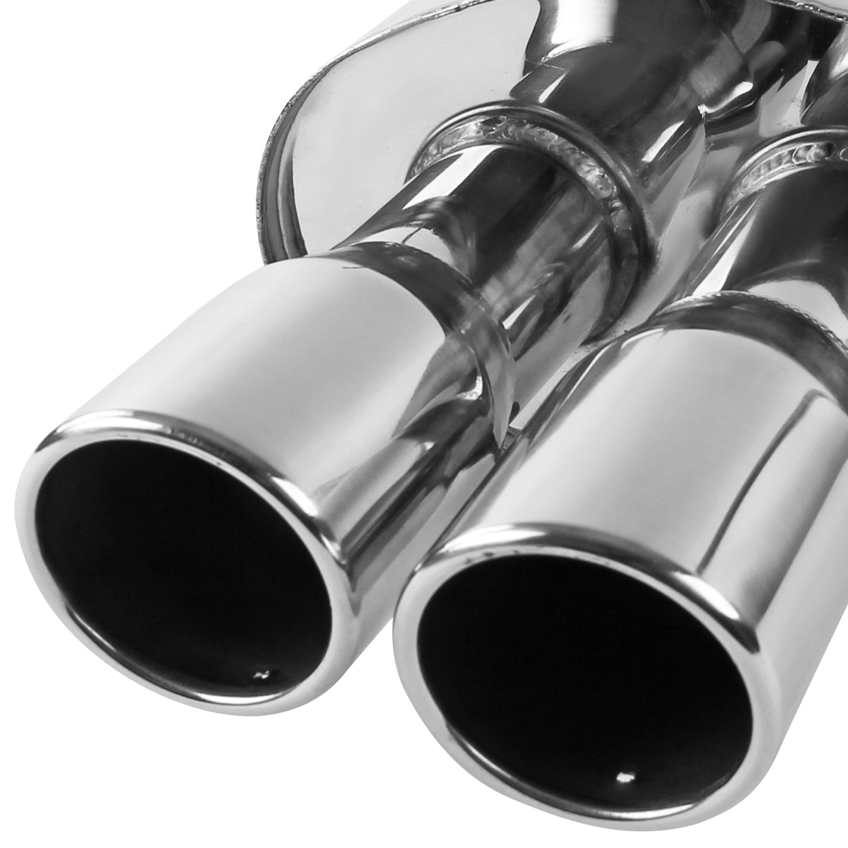 2008-2014 Subaru Impreza WRX STI Sedan T-304 Stainless Steel Dual Catback Exhaust System w/ Quad Tips