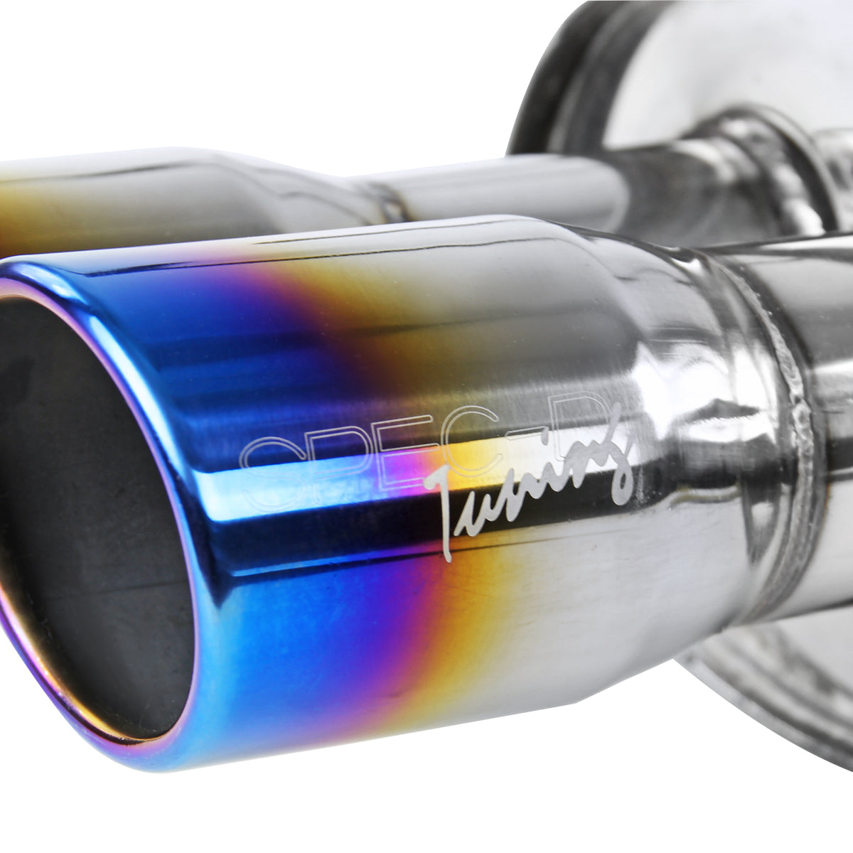 2008-2014 Subaru Impreza WRX STI Sedan Dual Catback Exhaust System (Burnt Quad Tip)