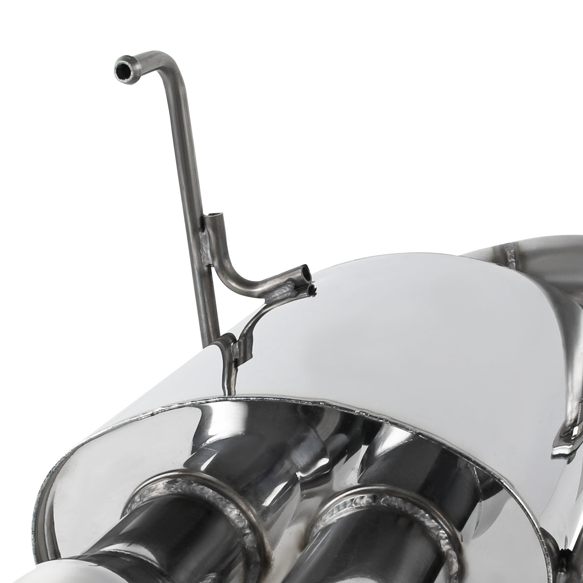 2008-2014 Subaru Impreza WRX STI Sedan Dual Catback Exhaust System (Burnt Quad Tip)