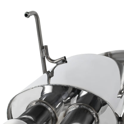 2008-2014 Subaru Impreza WRX STI Sedan Dual Catback Exhaust System (Burnt Quad Tip)