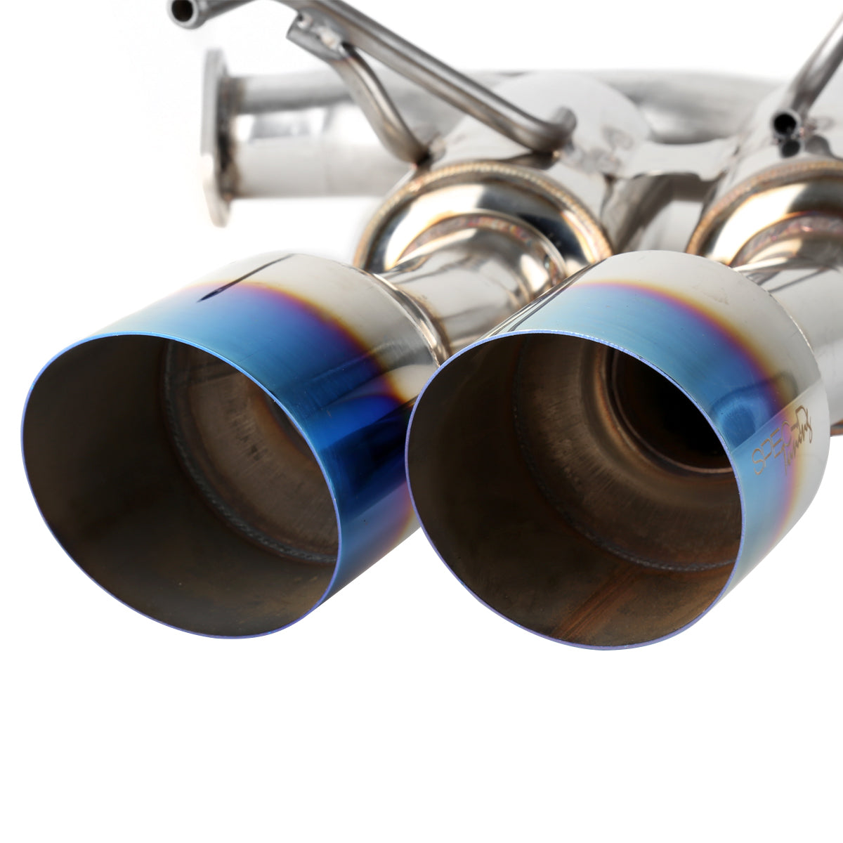2015-2022 Subaru WRX STI 4" Quad Tip Stainless Steel Catback Exhaust System w/ Burnt Tip