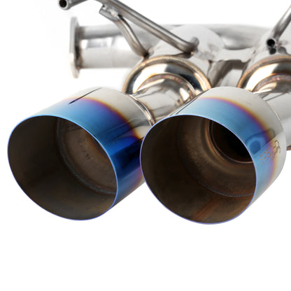 2015-2022 Subaru WRX STI 4" Quad Tip Stainless Steel Catback Exhaust System w/ Burnt Tip