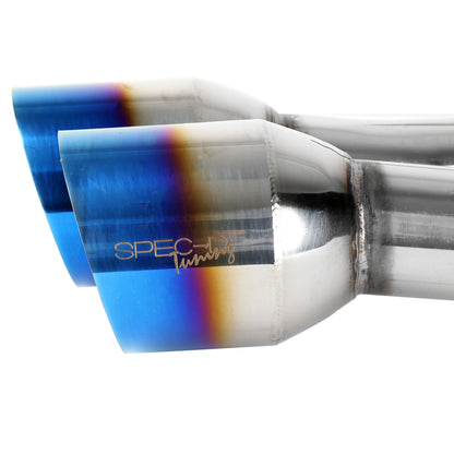 2015-2022 Subaru WRX STI 4" Quad Tip Stainless Steel Catback Exhaust System w/ Burnt Tip