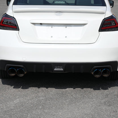 2015-2022 Subaru WRX STI 4" Quad Tip Stainless Steel Catback Exhaust System w/ Burnt Tip