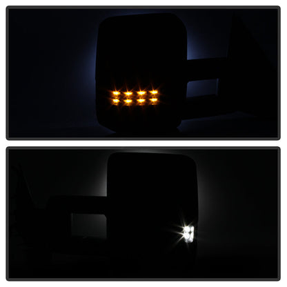 SPYDER xTune Chevy Silverado 07-13 Heated Smoke LED Signal Telescoping Mirrors MIR-CSIL07S-G2-PWH-SM-SET 9936722