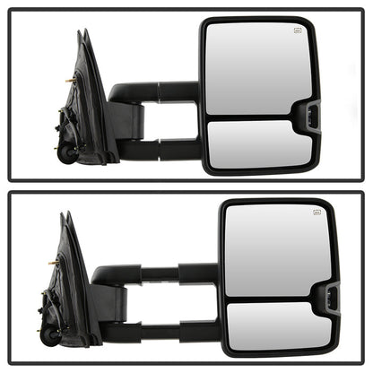 SPYDER xTune Chevy Silverado 14-16 Heated Amber LED Signal Mirror Chrome MIR-CSIL14S-G3C-PWH-AM-SET 9936777