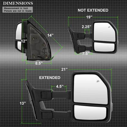 SPYDER xTune 08-15 Ford F-250 SD Heated Adj LED Signal Power Mirror - Smoke (MIR-FDSD08S-G4-PW-SM-SET) 9943096