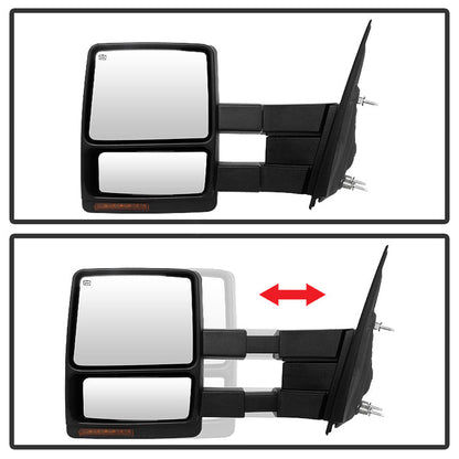 SPYDER Xtune Ford F150 04-06 Power Heated Amber LED Signal Telescoping Mirror Left MIR-FF15004S-PWH-AM-L 9935367
