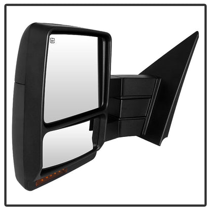 SPYDER Xtune Ford F150 07-14 Power Heated Amber LED Signal Telescoping Mirror Left MIR-FF15007S-PWH-AM-L 9935381