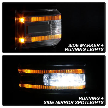 SPYDER xTune 15-17 Ford F-150 Heated LED Telescoping Pwr Mirrors - Clr (Pair) (MIR-FF15015S-G4-PWH-CL-SET) 9943072