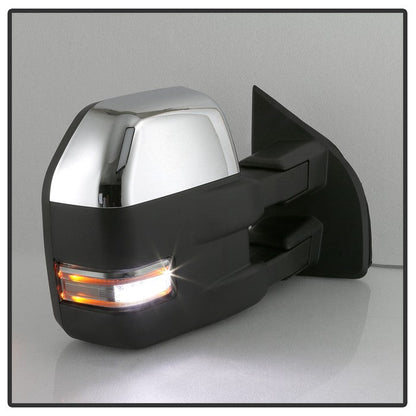 SPYDER xTune 15-17 Ford F-150 Heated LED Telescoping Pwr Mirrors - Clr (Pair) (MIR-FF15015S-G4-PWH-CL-SET) 9943072