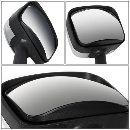 08-17 Freightliner Cascadia Hood Mirror - Manual Chrome Sequential LED