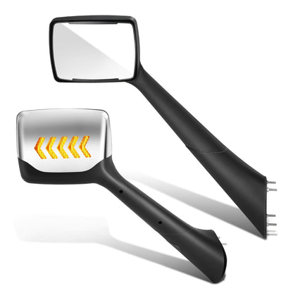2011-2021 Peterbilt 579 587 Kenworth T680 Chevron Arrow Style LED Hood Mirror