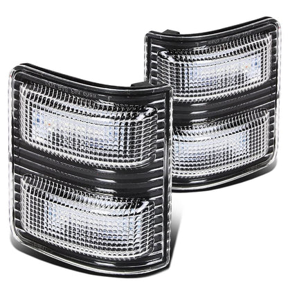 2008-2015 Ford Super Duty Towing Mirror Side Lights - Black/Amber