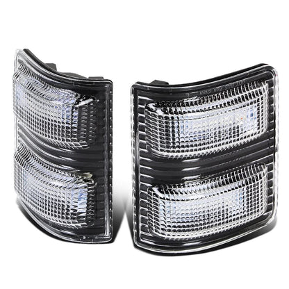 2008-2015 Ford Super Duty Towing Mirror Side Lights - Black/Amber