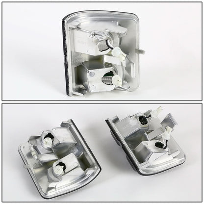08-15 Ford Super Duty Towing Mirror Side Light Pair Smoke/White LED