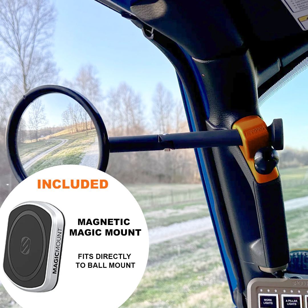 A-PILLAR SIDE MIRRORS FOR 2018 - 2023 JEEP WRANGLER JL & GLADIATOR - CMM OFFROAD