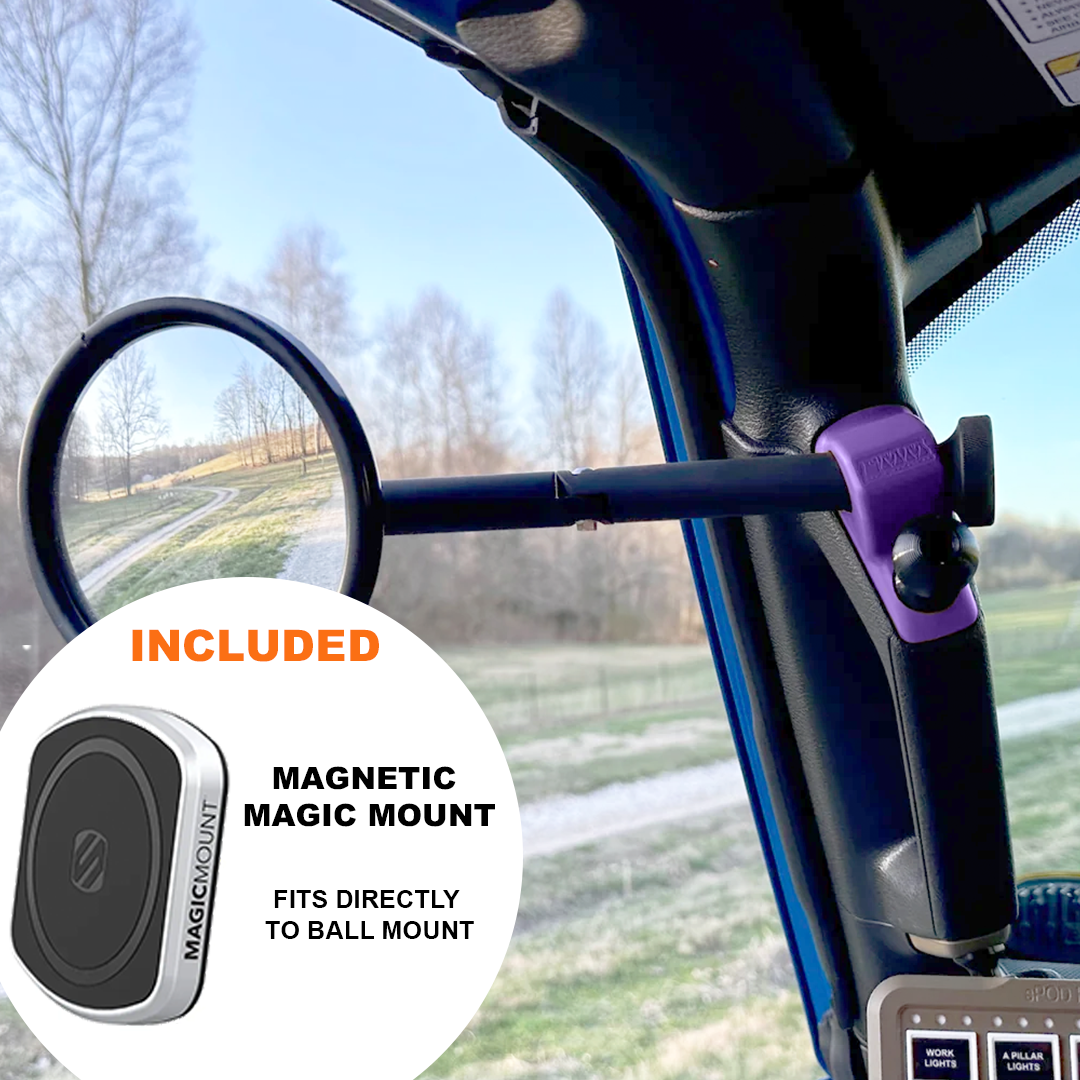 A-PILLAR SIDE MIRRORS FOR 2018 - 2023 JEEP WRANGLER JL & GLADIATOR - CMM OFFROAD