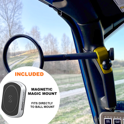 A-PILLAR SIDE MIRRORS FOR 2018 - 2023 JEEP WRANGLER JL & GLADIATOR - CMM OFFROAD