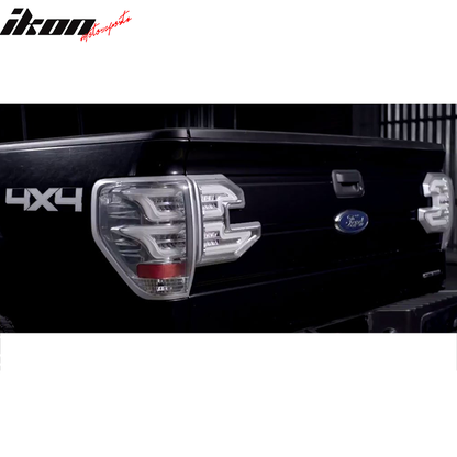 Fits 09-14 Ford F150 Sequential Tail Lights Clear Lens Housing