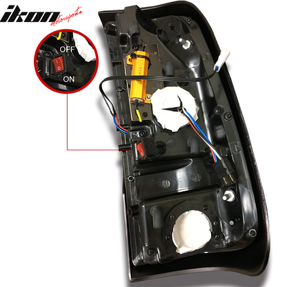 Fits 99-16 Ford F250 F350 F450 F550 Tail Light Smoke Lens Housing