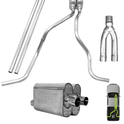 GMC/Chevy, 2012-2018, 6.0L - Stainless - MPI Exhaust Cat-Back Dual Stainless Kits
