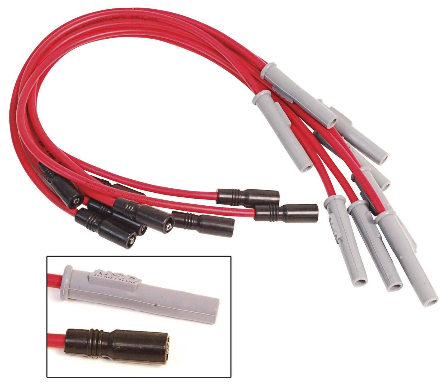 WIRES SPARK PLUG 8.5MM RED SET
