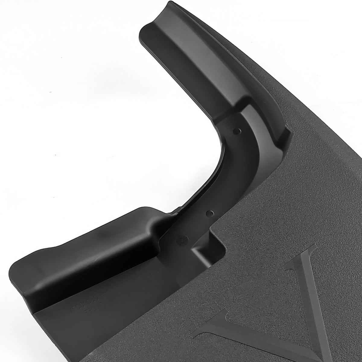 2017-2018 Ford F-250/F-350 Black ABS Front & Rear Mud Flap Splash Guards (Models without OEM Wheel Lip Moldings)