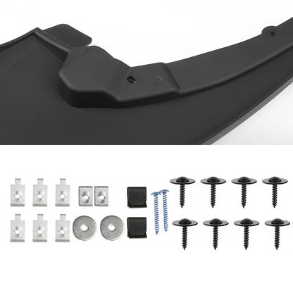 2009-2018 Dodge RAM 1500 / 2019-2021 Dodge RAM Classic / 2010-2018 RAM 2500 3500 Black ABS Front & Rear Mud Flap Splash Guards (Models without OEM Wheel Lip Moldings)