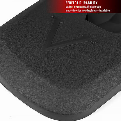 2009-2018 Dodge RAM 1500 / 2019-2021 Dodge RAM Classic / 2010-2018 RAM 2500 3500 Black ABS Front & Rear Mud Flap Splash Guards (Models with OEM Wheel Lip Moldings)