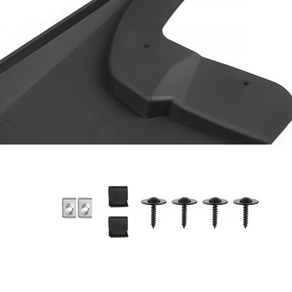 2009-2018 Dodge RAM 1500 / 2019-2021 Dodge RAM Classic / 2010-2018 RAM 2500 3500 Black ABS Front & Rear Mud Flap Splash Guards (Models with OEM Wheel Lip Moldings)