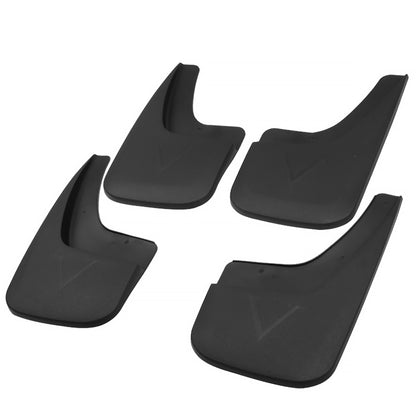 2014-2018 GMC Sierra 1500/2500HD/3500HD ABS Front & Rear Mud Flap Splash Guards (Single Rear Wheel Models Only)