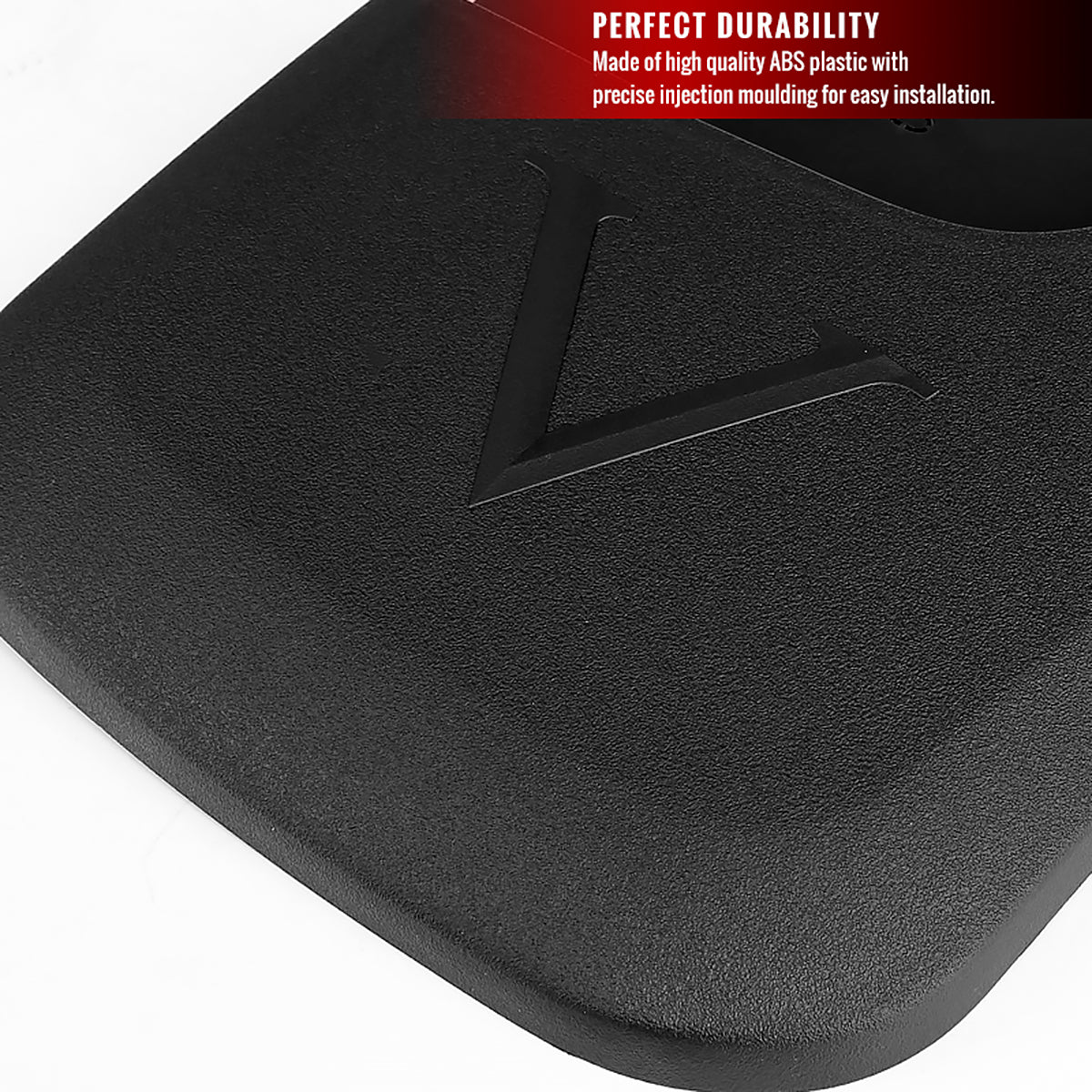 2014-2018 GMC Sierra 1500/2500HD/3500HD ABS Front & Rear Mud Flap Splash Guards (Single Rear Wheel Models Only)