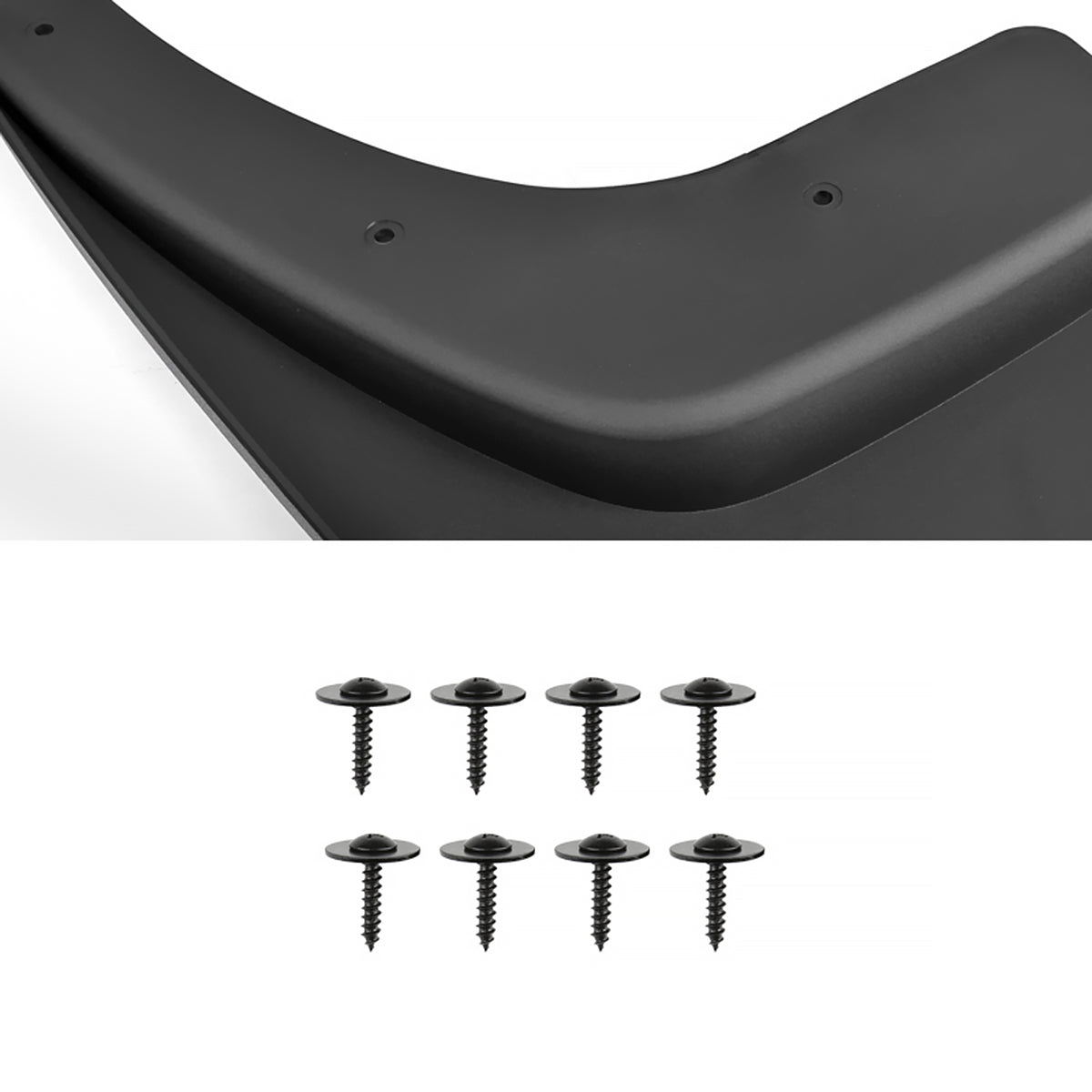 2014-2018 GMC Sierra 1500/2500HD/3500HD ABS Front & Rear Mud Flap Splash Guards (Single Rear Wheel Models Only)