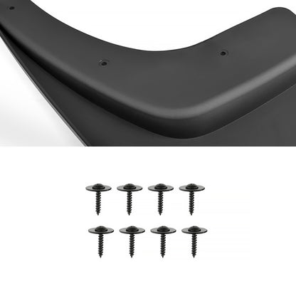 2014-2018 GMC Sierra 1500/2500HD/3500HD ABS Front & Rear Mud Flap Splash Guards (Single Rear Wheel Models Only)