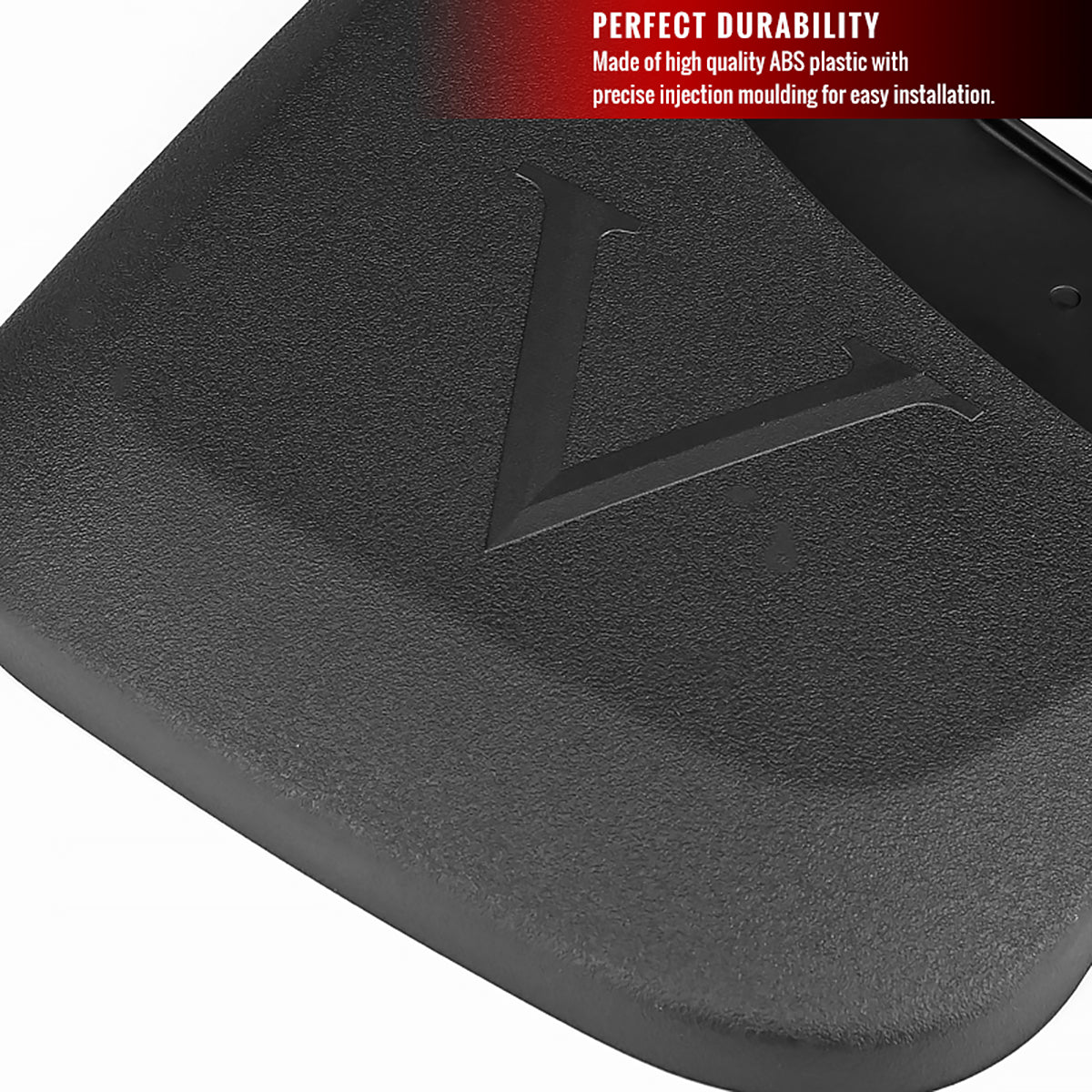 2014-2018 Chevrolet Silverado 1500/2500HD/3500HD ABS Front & Rear Mud Flap Splash Guards (Models without Fender Flares & Single Rear Wheel)