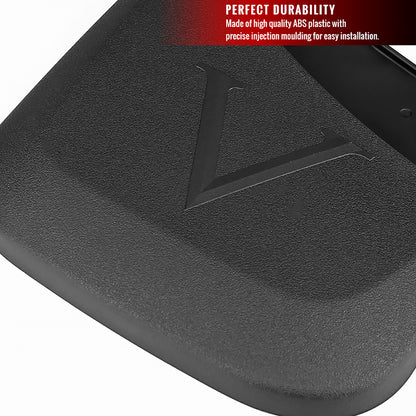 2014-2018 Chevrolet Silverado 1500/2500HD/3500HD ABS Front & Rear Mud Flap Splash Guards (Models without Fender Flares & Single Rear Wheel)