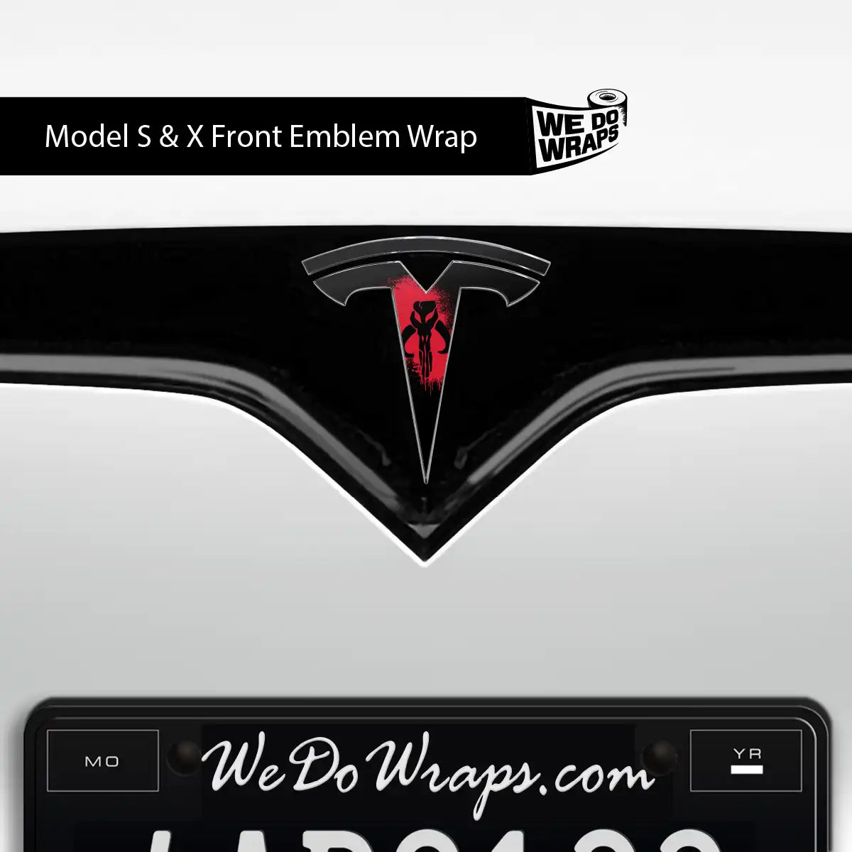 Mythosaur Tesla Emblem Decals (Front + Back) | Model S