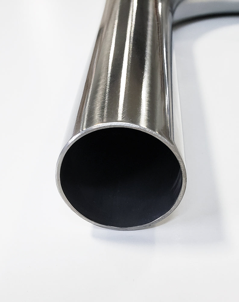 1.500" 16ga 45° Mandrel Bend - (2.250" CLR / 6.000" Legs) - Polished OD - 304 Stainless