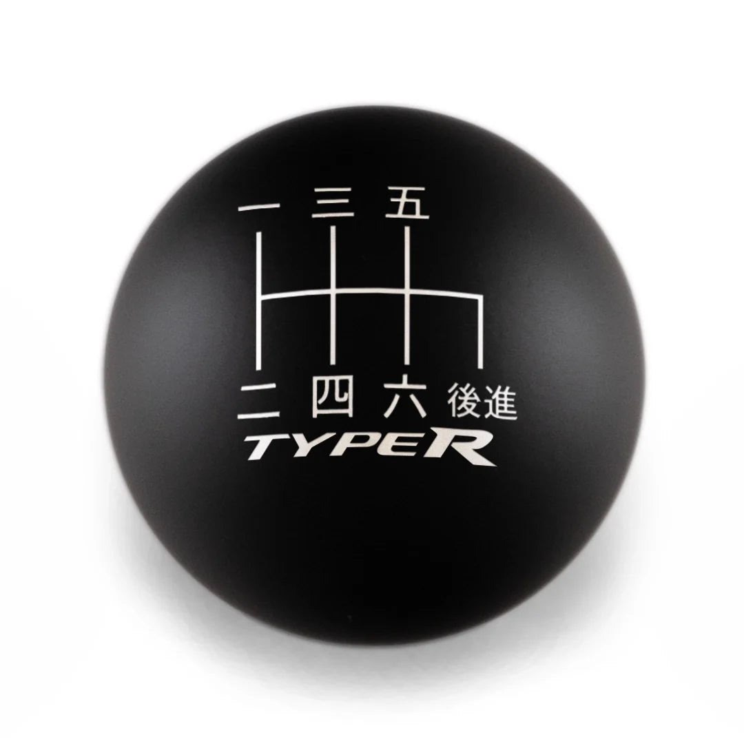 Billetworkz Weighted Shift Knob - 6-Speed Type R Japanese Engraving - Honda