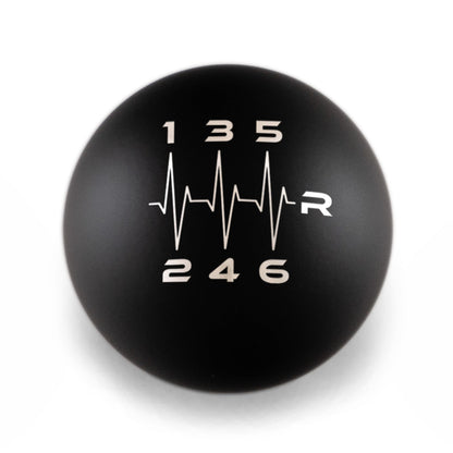 Billetworkz Weighted Shift Knob - 6-Speed Heartbeat Engraving - Honda