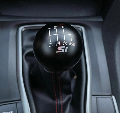 Billetworkz Weighted Shift Knob - 6-Speed Si Japanese Engraving - Honda