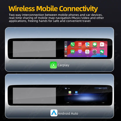 Mercedes-Benz S-Class W222/C217 (2013–2020) 12.3" Dual Screen Android Upgrade | Wireless CarPlay & Android Auto | OEM LCD Cluster Retained