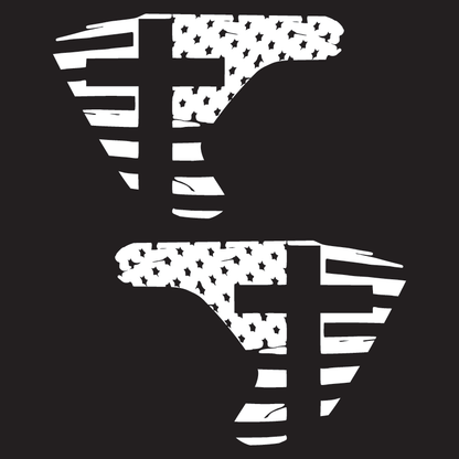 Cross Flag Vent Decals