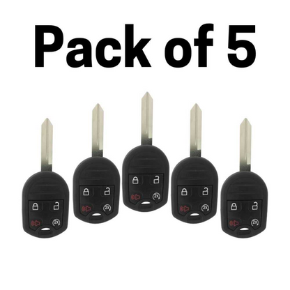 Ford Lincoln 2007-2018 Remote Head Key 4 Button For CWTWB1U793 / OUCD6000022 (Pack of 5)