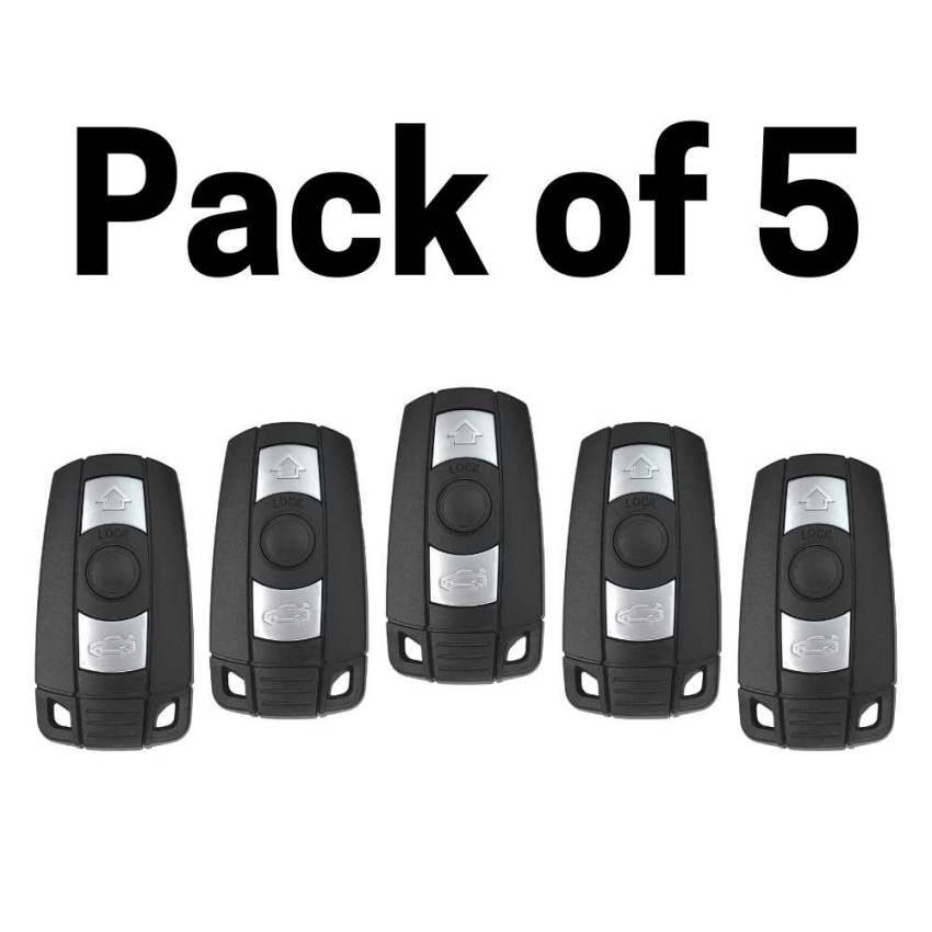 5 Pack - BMW 3 Series 5 Series 2007-2016 CAS3 Smart Key KR55WK49127 / 49123