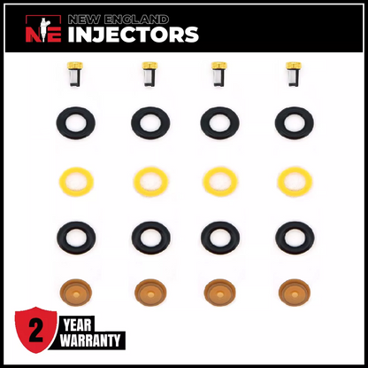 Fuel Injector Rebuild Kit Denso 968F-AC Fits Ford 2.0L I4 1996–1999